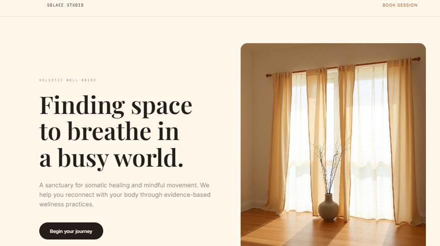 Solace Studio — somatic wellness studio
